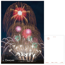 【非売品】花火絶景 B1 サイズ 超特大 ポスター 大曲」10号割物花火 B1サイズポスター B1-OM-001 写真