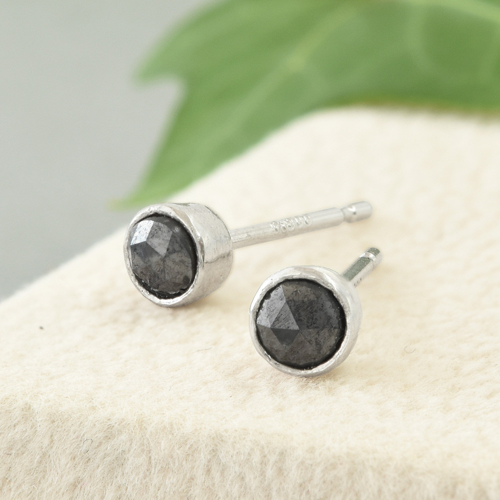 ブラックダイヤ ピアス SV925 CK043CIBSN