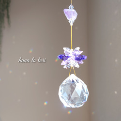 Co-Pandaページ✨️スワロフスキーシャンデリアサンキャッチャー　2点 スワロフスキーオーロラ雫＊猫サンキャッチャー | iichi 日々の