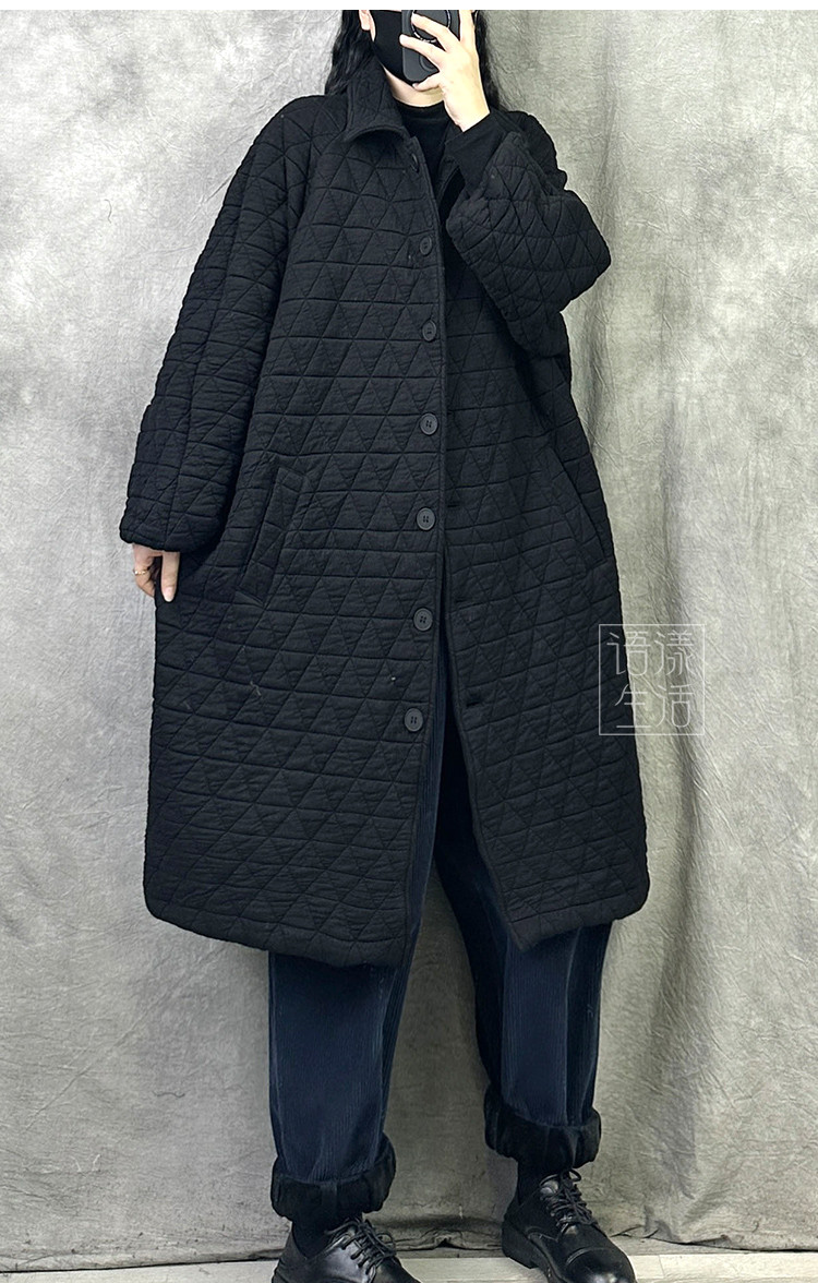 オリジナル高級ミドル丈綿入れ女性2025年新型秋冬爆金ファッションラージサイズ厚手保温