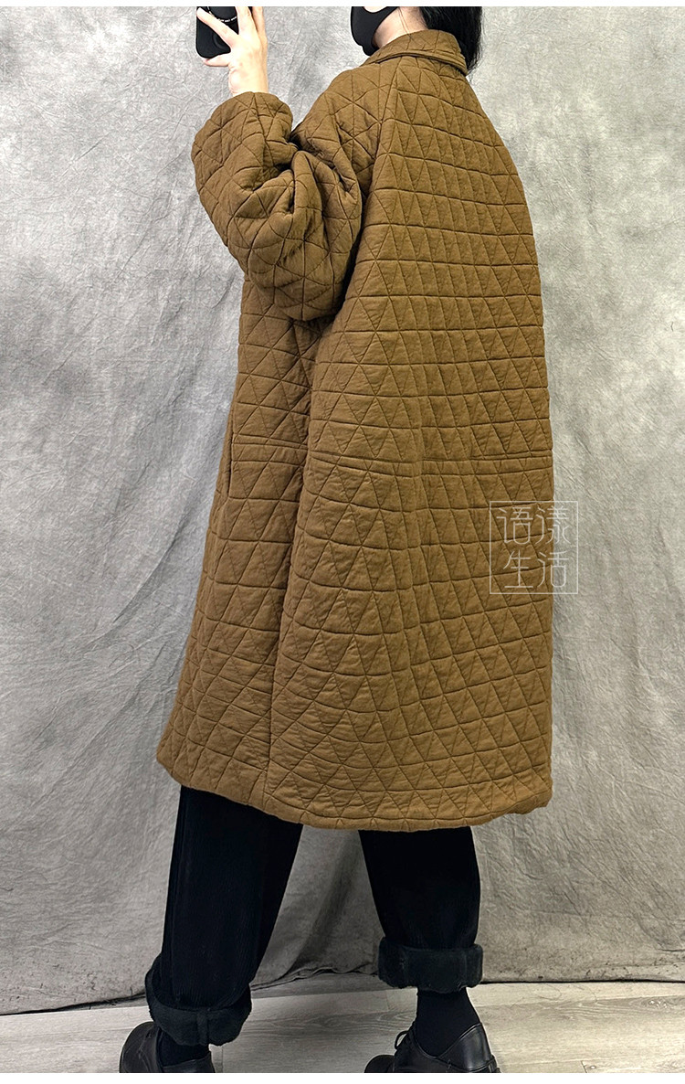 オリジナル高級ミドル丈綿入れ女性2025年新型秋冬爆金ファッションラージサイズ厚手保温
