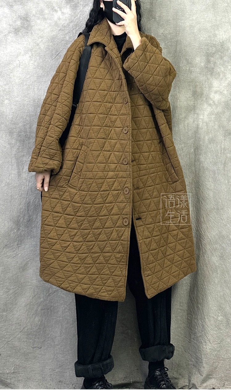 オリジナル高級ミドル丈綿入れ女性2025年新型秋冬爆金ファッションラージサイズ厚手保温