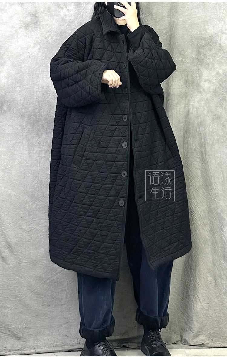 オリジナル高級ミドル丈綿入れ女性2025年新型秋冬爆金ファッションラージサイズ厚手保温