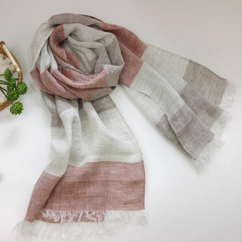 リネン100%、リネンストール、リネンショール、母の日、敬老の日、ギフト