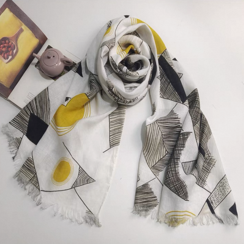 リネン100%、リネンストール、リネンショール、母の日、敬老の日、ギフト