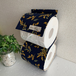 トイレットペーパーホルダーカバー♪ミモザ♡アカシア♪3カラー 3枚目の画像