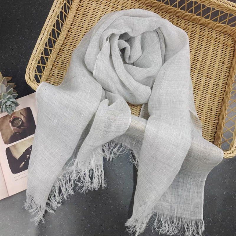 リネン100%、リネンストール、リネンショール、母の日、敬老の日、ギフト