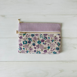 感謝価格　nina レア生地　コーデュロイ　10cmファスナーポーチ　人気 ダブルファスナーポーチ ♡ 花柄 ポーチ oharico*nina 通販 19316728