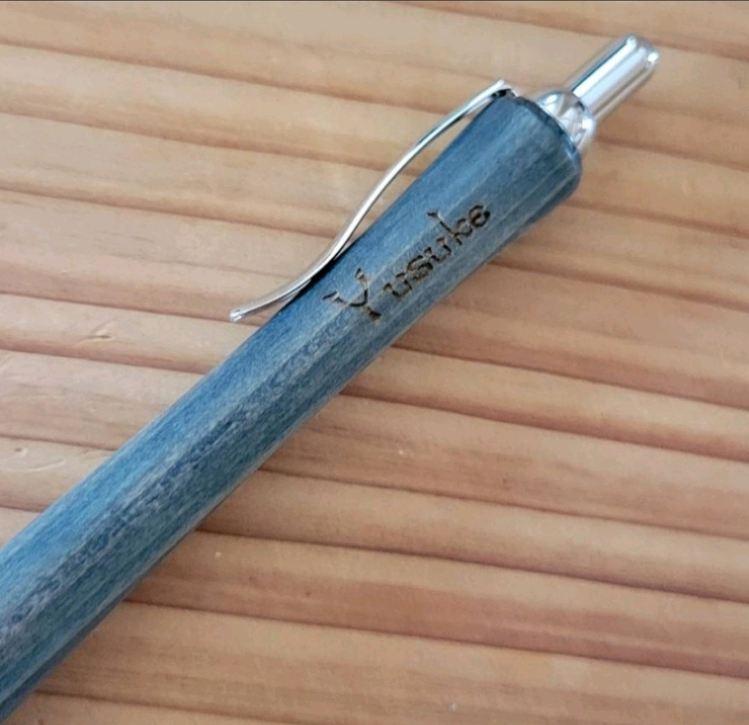 木軸ボールペン(6月誕生木・楠)KU3