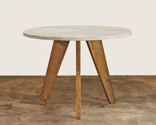 円形｜ラウンドテーブル｜オフホワイト｜薄塗りモルタル｜ダイニングテーブル ◇送料無料◇ 円形｜ラウンドテーブル｜オフホワイト｜薄塗り