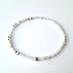 再販］クンツァイトとピンクオパールとマザーオブパールのゴム