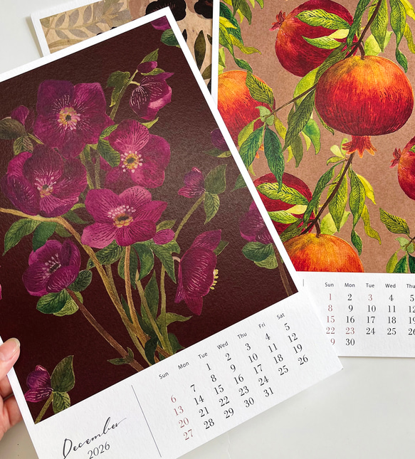 割引中2026年版/(4月始まりに変更可)】 ちょっと大人のカレンダー