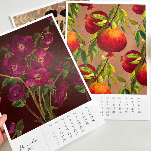 割引中2026年版/(4月始まりに変更可)】 ちょっと大人のカレンダー