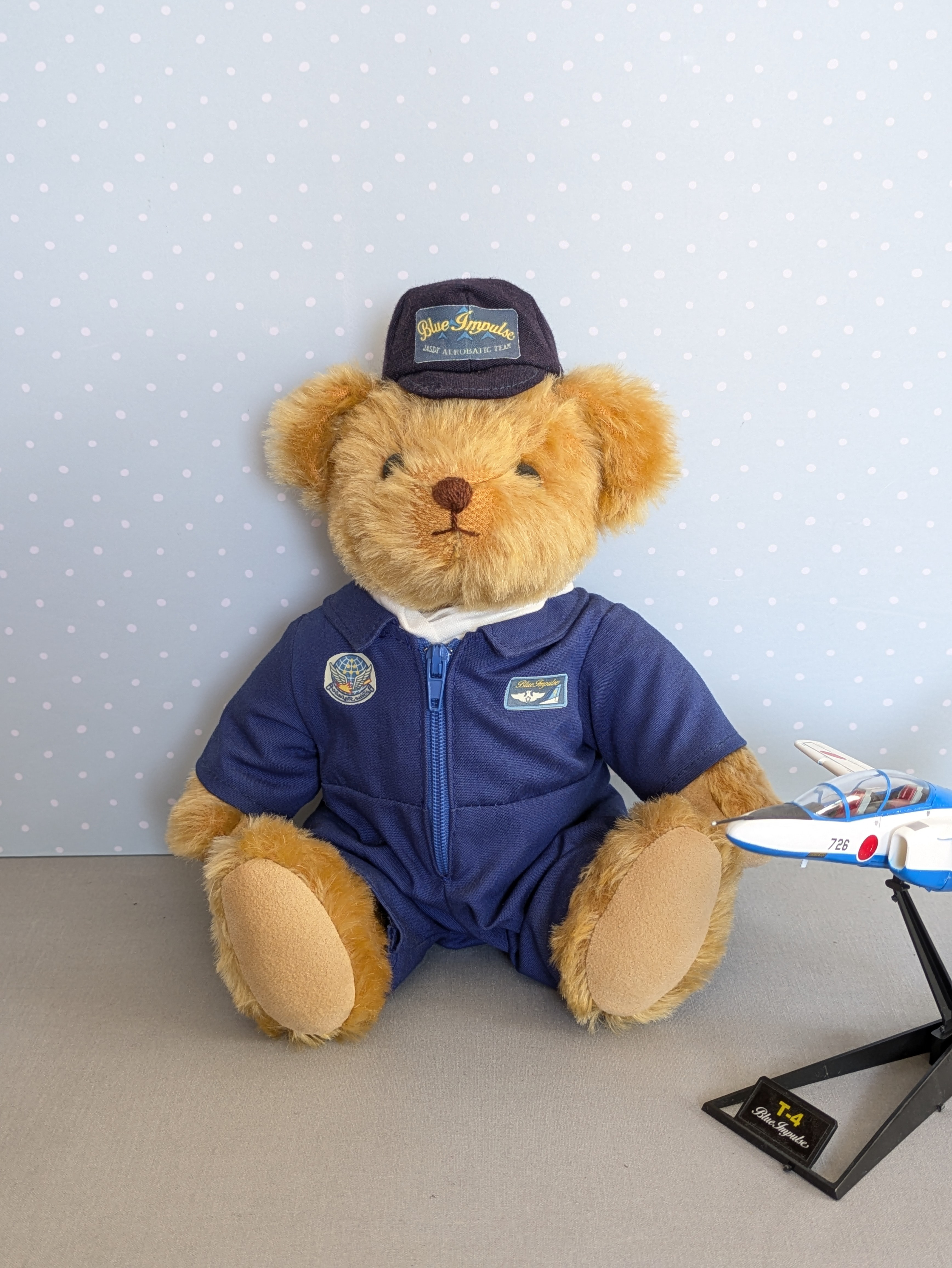 ちょっと訳あり　旧作　くまのぬいぐるみ　航空自衛隊　ブルーインパルスなテディベア