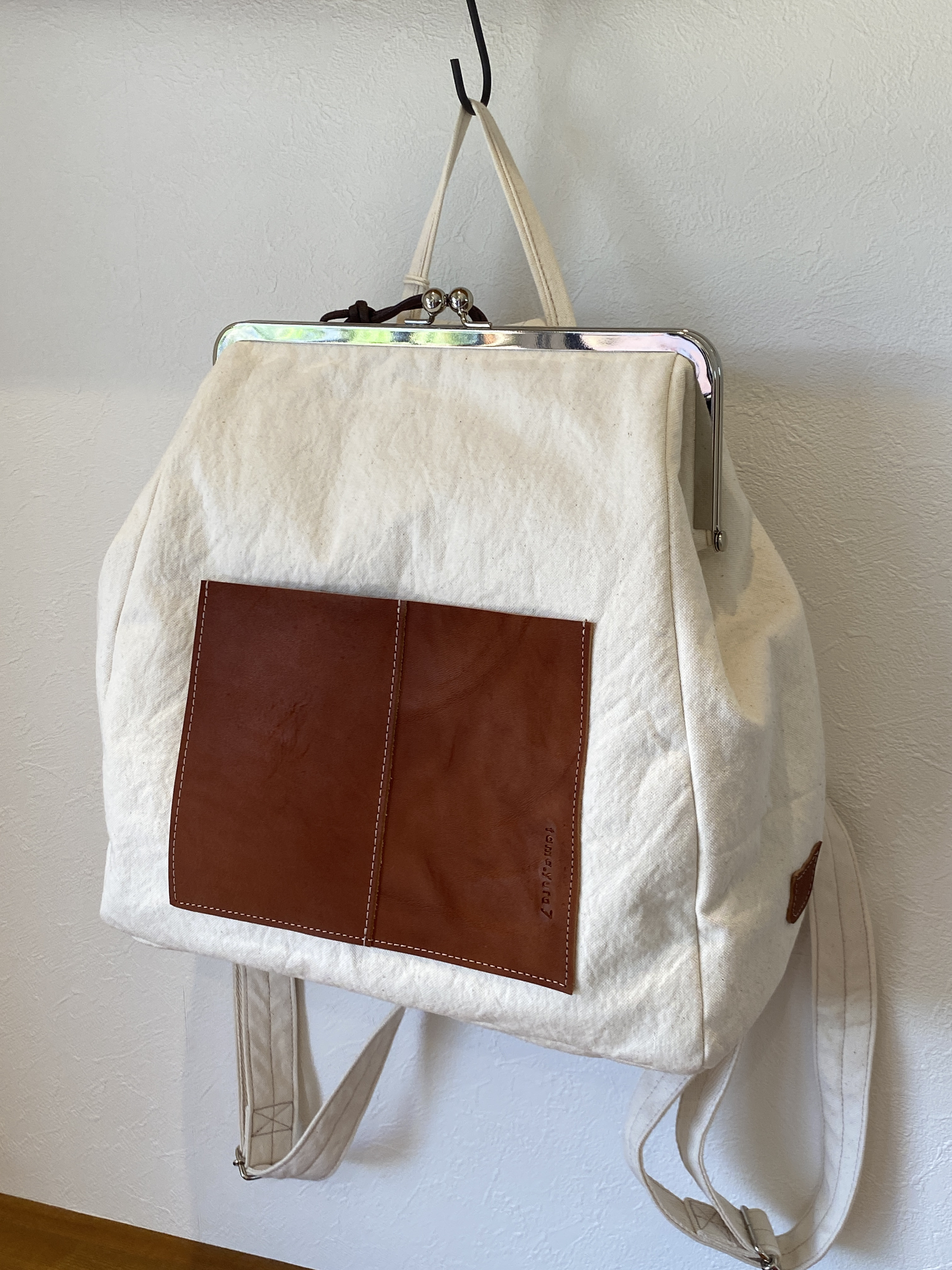 がま口リュック(11号帆布)