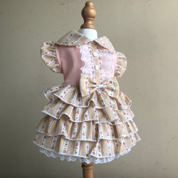 犬服オーダー◎苺柄のフリフリスカートのワンピ◎ ペット服