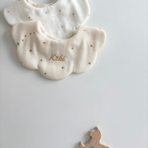 twinkle bib もくもくスタイ 名入れスタイ 名入れ お名前刺繍 出産祝い