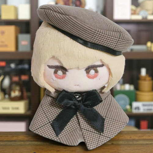 10cm〜12cmぬい服 グレンチェックケープ(ベレー帽追加可能) ぬいぐるみ