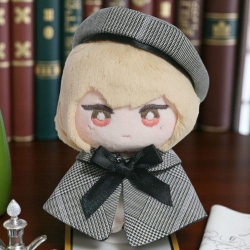 10cm〜12cmぬい服 グレンチェックケープ(ベレー帽追加可能) ぬいぐるみ