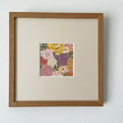 薔薇（原画＋額、マット付） 2枚目の画像