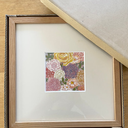 薔薇（原画＋額、マット付） 7枚目の画像