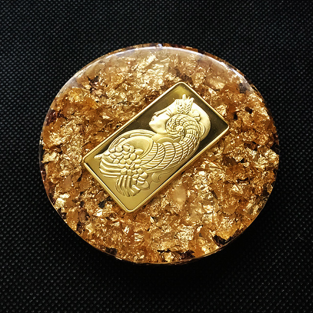 ゴールドバー★豊穣の角を持つ女神 ★「完全版」「ベストパフォーマンス」「言霊」★ 魔法のオイル★円柱形大★オルゴナイト