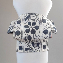 セール＊可憐な華紋 振袖用祝い帯 作り帯付け帯 胴巻き〜90cm シルク