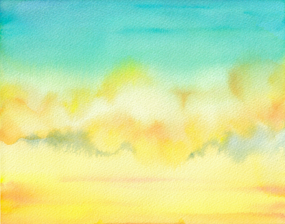 そらの色（原画＋額、マット付） 1枚目の画像