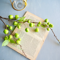 【クラブグリーンアップル】｜アーティフィシャルフラワー 花瓶アレンジ| 秋｜ギフト・インテリア雑貨 4枚目の画像