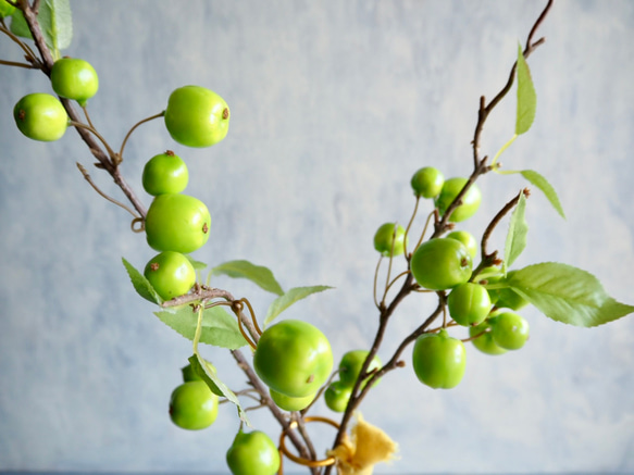 【クラブグリーンアップル】｜アーティフィシャルフラワー 花瓶アレンジ| 秋｜ギフト・インテリア雑貨 6枚目の画像