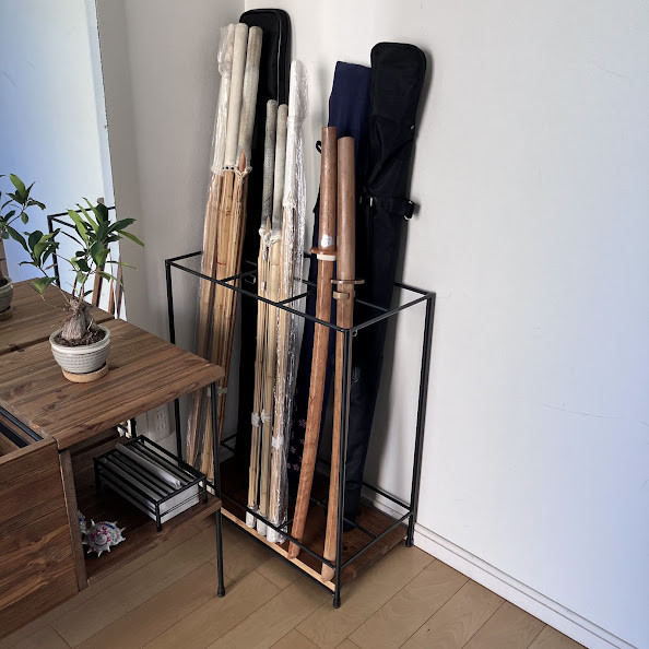 アイアン 竹刀立て／6分割タイプ　竹刀収納