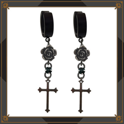 薔薇 バラ ローズ ハート グラスコード 眼鏡チェーン マスクチェーン