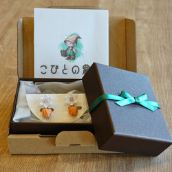 つまみ細工「パプリカのピアス・イヤリング」～にしみのおやさいクレヨン～ 10枚目の画像