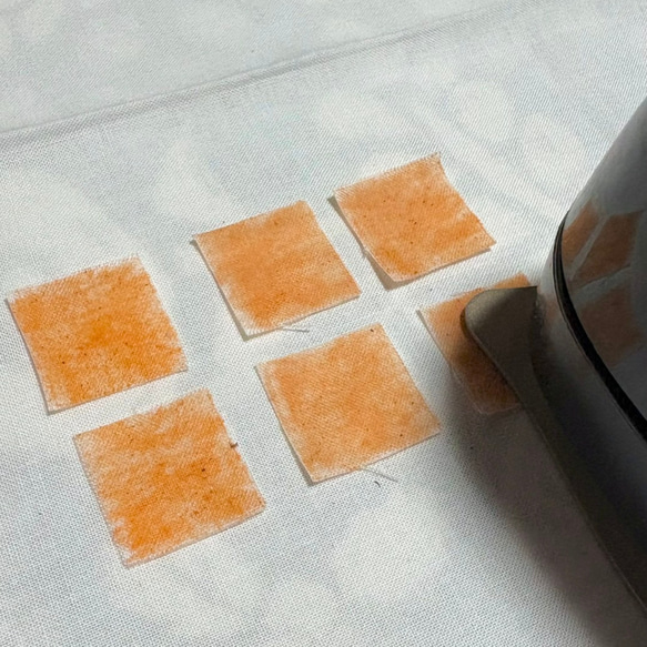 つまみ細工「パプリカのピアス・イヤリング」～にしみのおやさいクレヨン～ 5枚目の画像