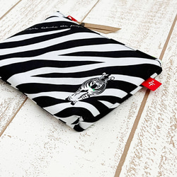 《送料無料》ふんわりミニポーチ ゼブラ柄LGL 7枚目の画像
