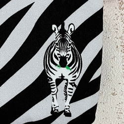 《送料無料》ふんわりミニポーチ ゼブラ柄LGL 8枚目の画像