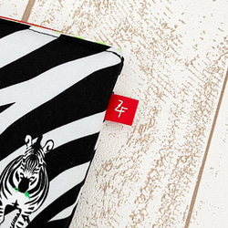 《送料無料》ふんわりミニポーチ ゼブラ柄LGL 4枚目の画像