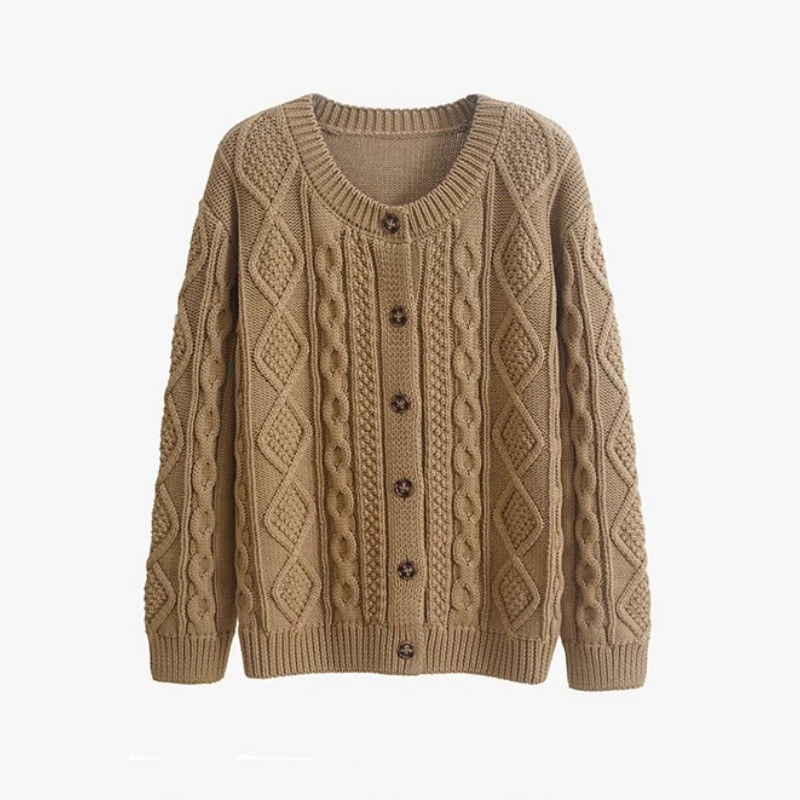 【秋冬の支度】レディース 厚手 ニットセーター 綿100％