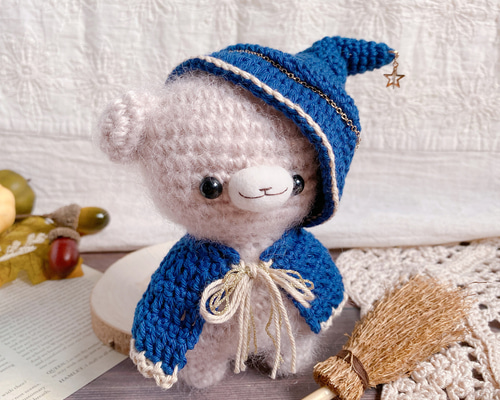 新品未使用◆人気作家クマナミさま 頭にチョウチョが止まったくまちゃん◆ 新品未使用◇人気作家クマナミさま 頭にチョウチョが止まっ