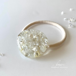 infinity ～ purple star ～／ 3㎝ 大人 レジン ヘアゴム