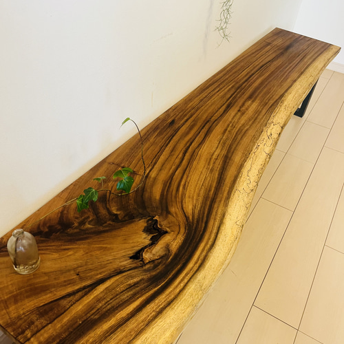 一枚板テーブル　カウンター　テレビ台　モンキーポッド　ローテーブル 一枚板テーブル カウンター テレビラック テレビ台 ローテーブル