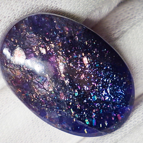 ☆ブラッドショットアイオライトサンストーン19.3ct/25.9mm高