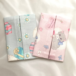2点セット 子供用 ポケットティッシュケース いちご柄 花柄 その他入園