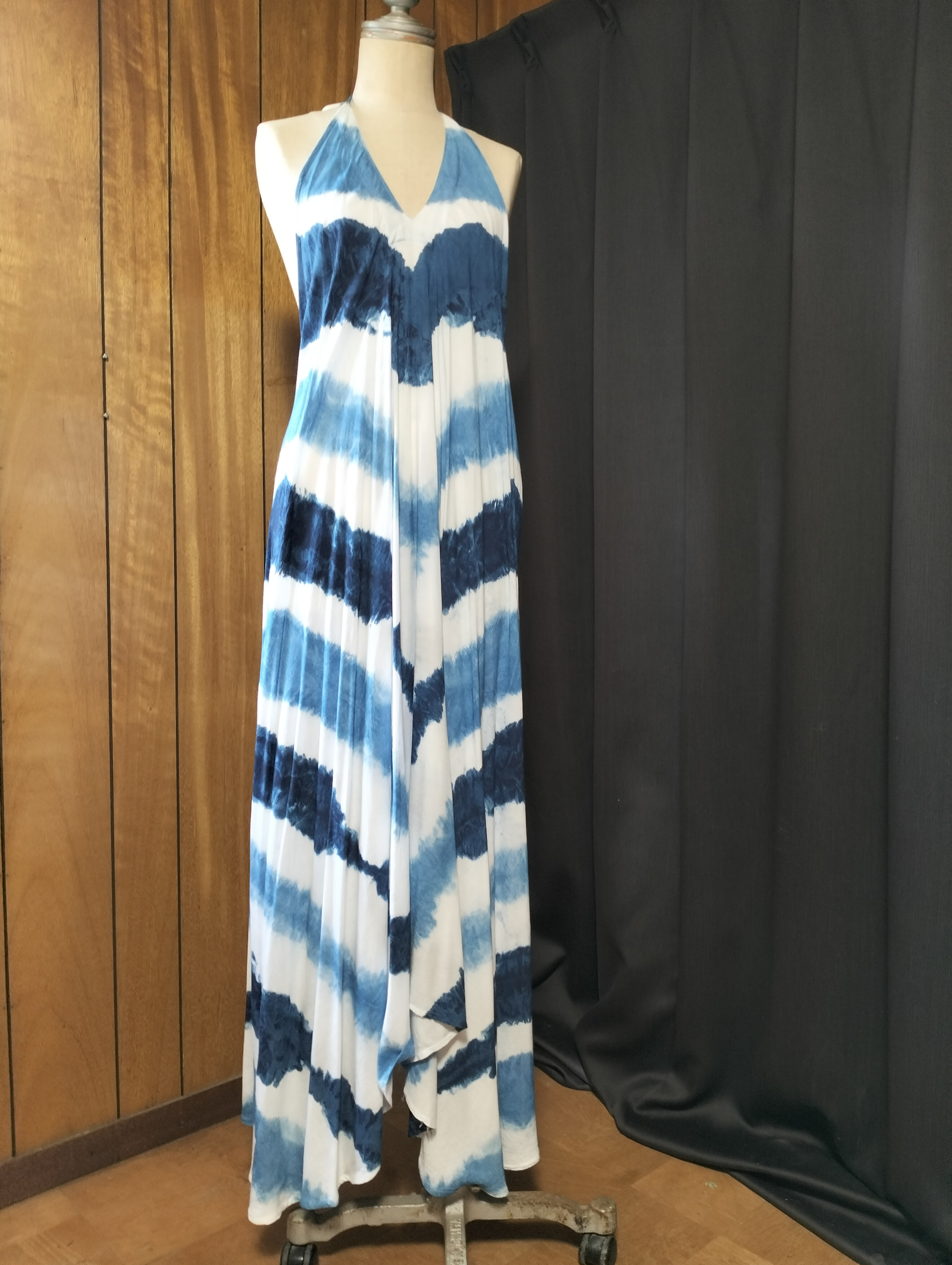 バイヤー買い付け商品　　1点もの　藍染めワンピース 7,546円