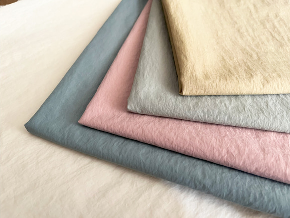 【カラーサンプル】韓国生地 シボナイロン アパレル用 撥水 140cm 無地 生地 布 シボナイロンサンプル 6枚目の画像