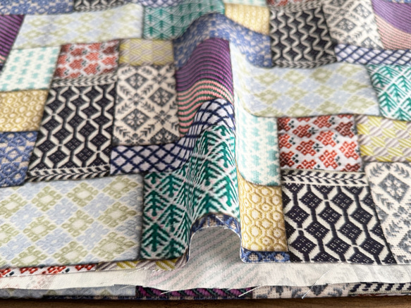 生地 布 RiCONIC Design シーチング 50cm単位販売 コットン100％ こぎんよせ50cm 10枚目の画像