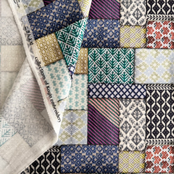 生地 布 RiCONIC Design シーチング 50cm単位販売 コットン100％ こぎんよせ50cm 11枚目の画像