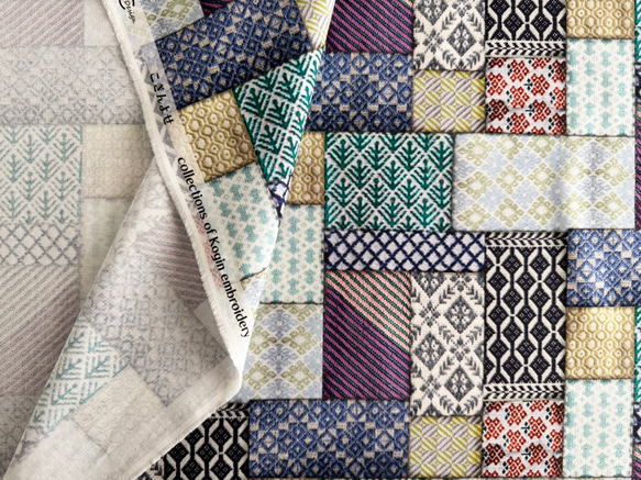 生地 布 RiCONIC Design シーチング 50cm単位販売 コットン100％ こぎんよせ50cm 11枚目の画像