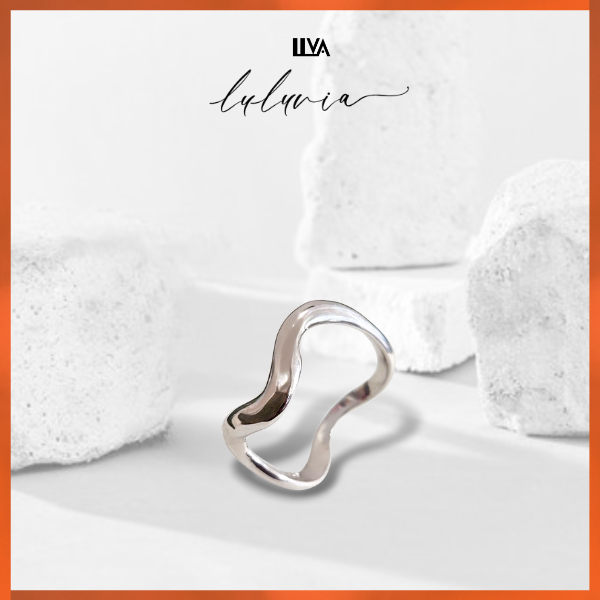 流れる1本ウェーブリング・波モチーフ指輪・シンプルリング・luluvia(ルルヴィア) SV925・新作・RL033