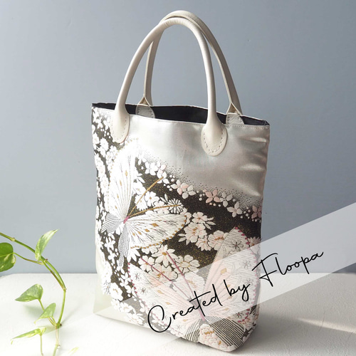 368 帯リメイク 蝶の2wayミニバッグ 帯リメイク 371番におまとめ出品し